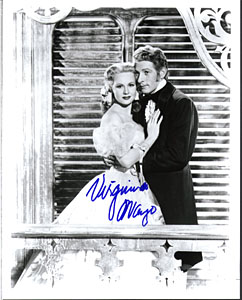 1920-2005 OFFICIAL WEBSITE Virginia Mayo 8x10 Glossy Photo AUTOGRAPHED 